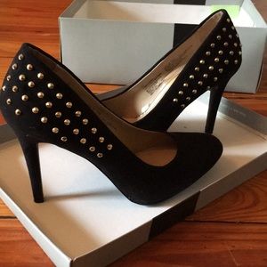 Studded heels! Worn once!